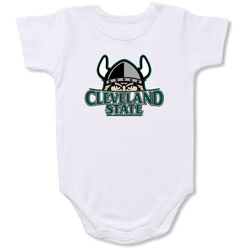 Cleveland State Vikings  Baby Bodysuit Creeper #01